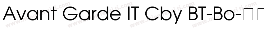 Avant Garde IT Cby BT-Bo字体转换